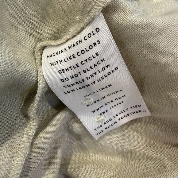 AYR 100% linen wide leg pant size M - Picture 6 of 7